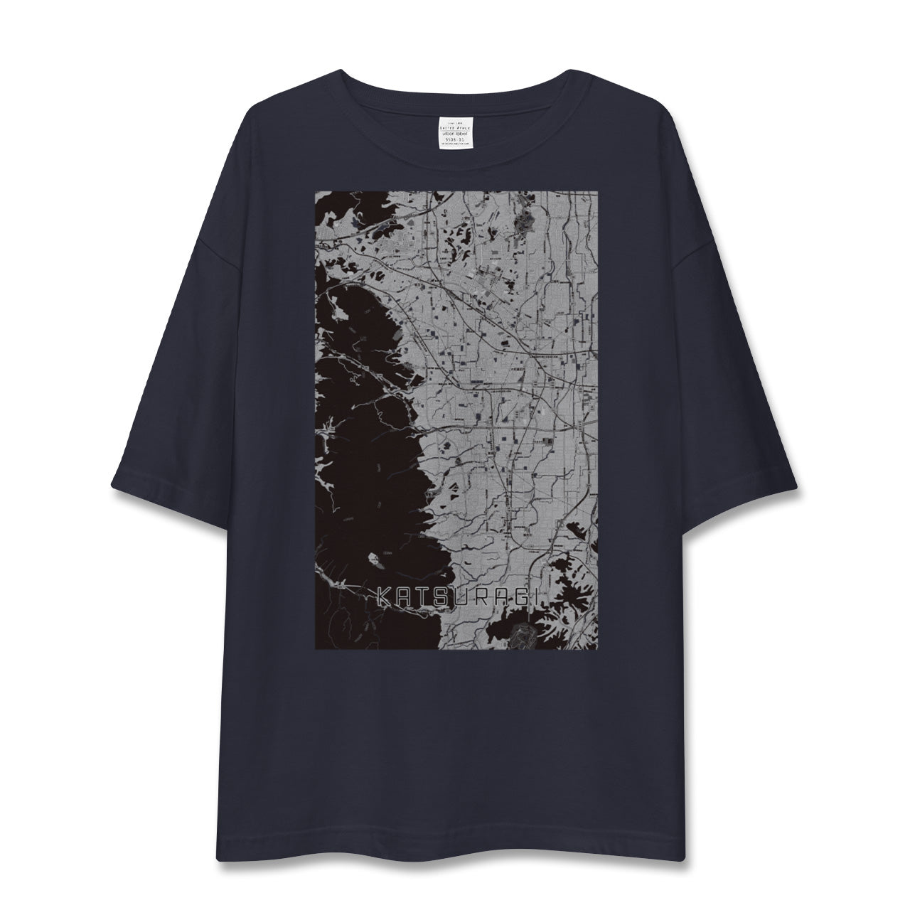 【葛城(奈良県)】地図柄ビッグシルエットTシャツ