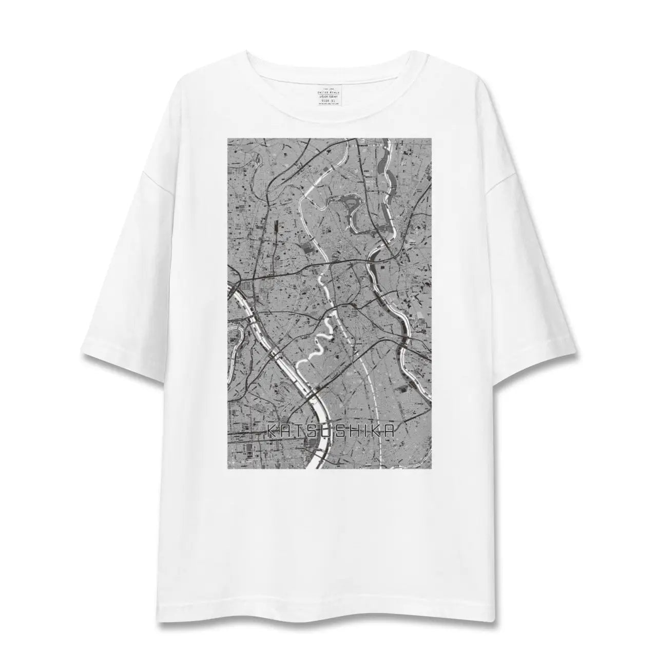 【葛飾(東京都)】地図柄ビッグシルエットTシャツ