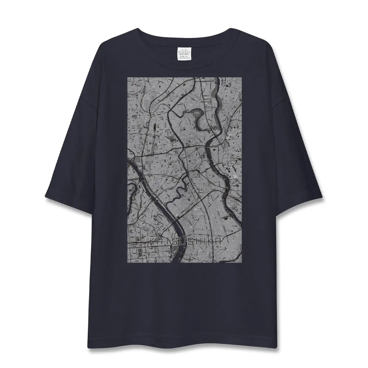 【葛飾(東京都)】地図柄ビッグシルエットTシャツ