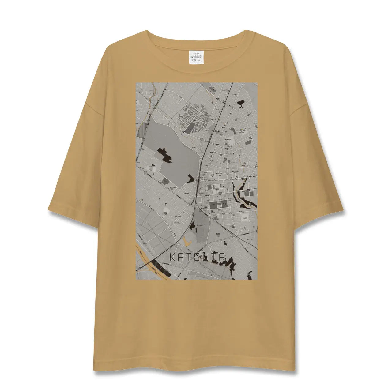 【勝田(茨城県)】地図柄ビッグシルエットTシャツ