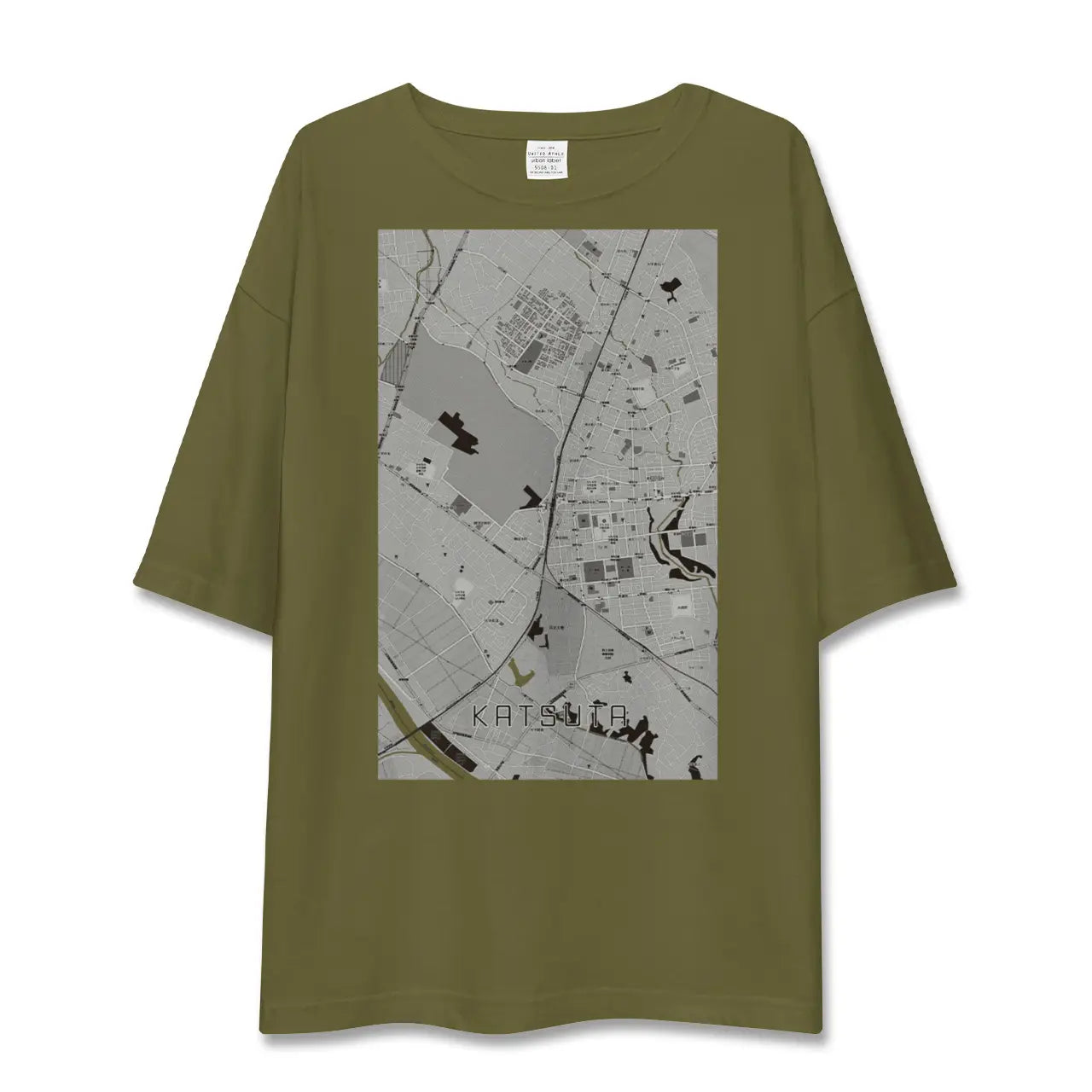 【勝田(茨城県)】地図柄ビッグシルエットTシャツ