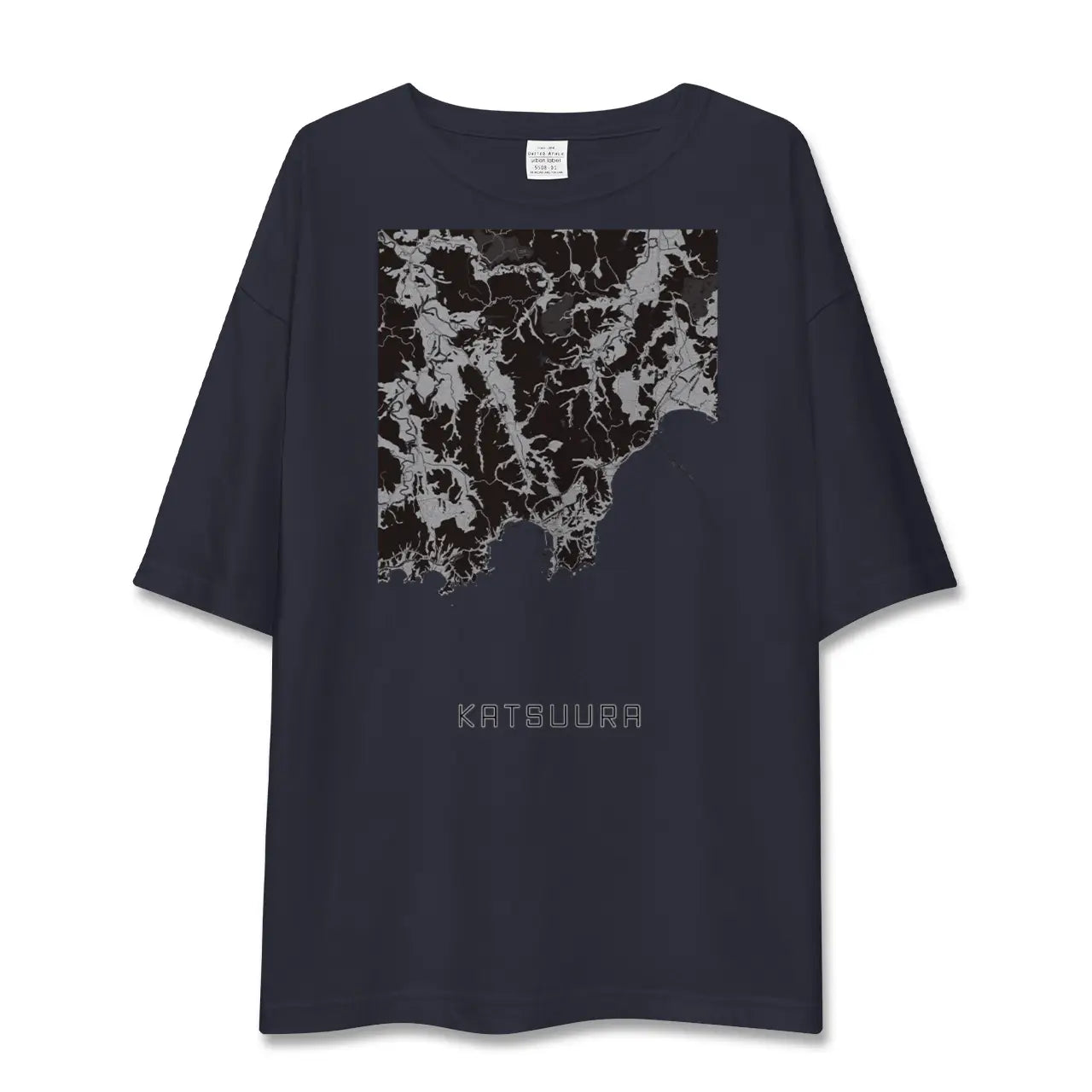 【勝浦(千葉県)】地図柄ビッグシルエットTシャツ