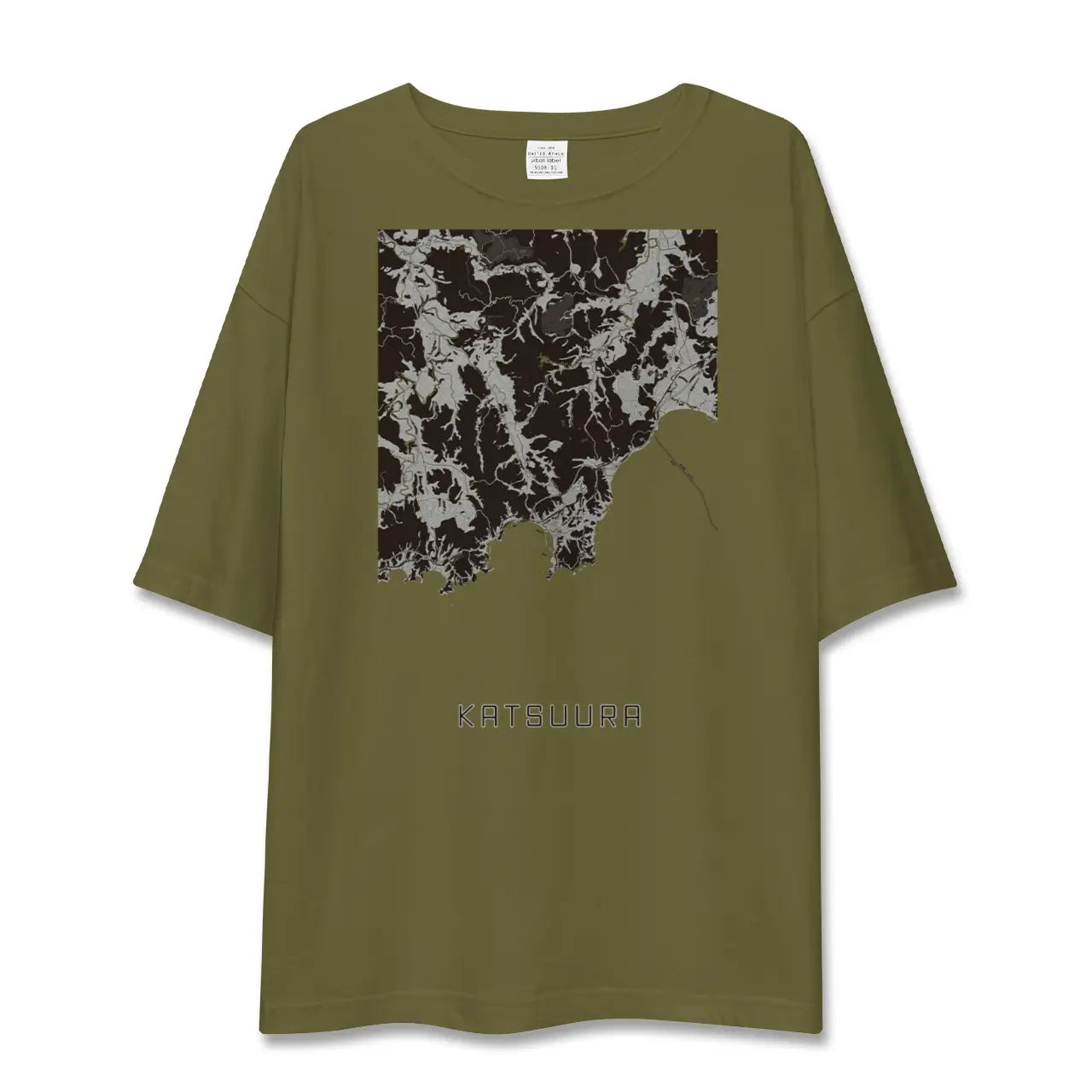 【勝浦(千葉県)】地図柄ビッグシルエットTシャツ