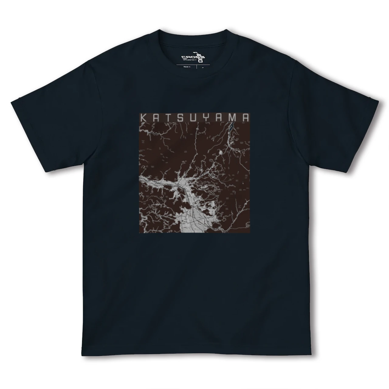【勝山(福井県)】地図柄ヘビーウェイトTシャツ