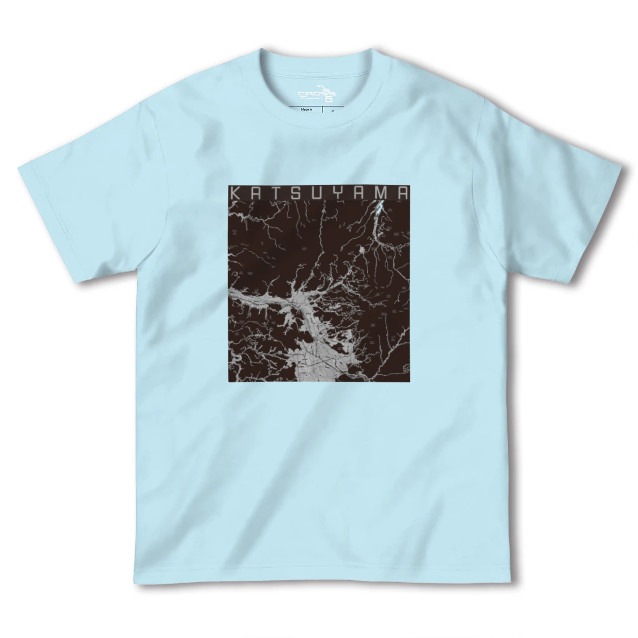 【勝山(福井県)】地図柄ヘビーウェイトTシャツ
