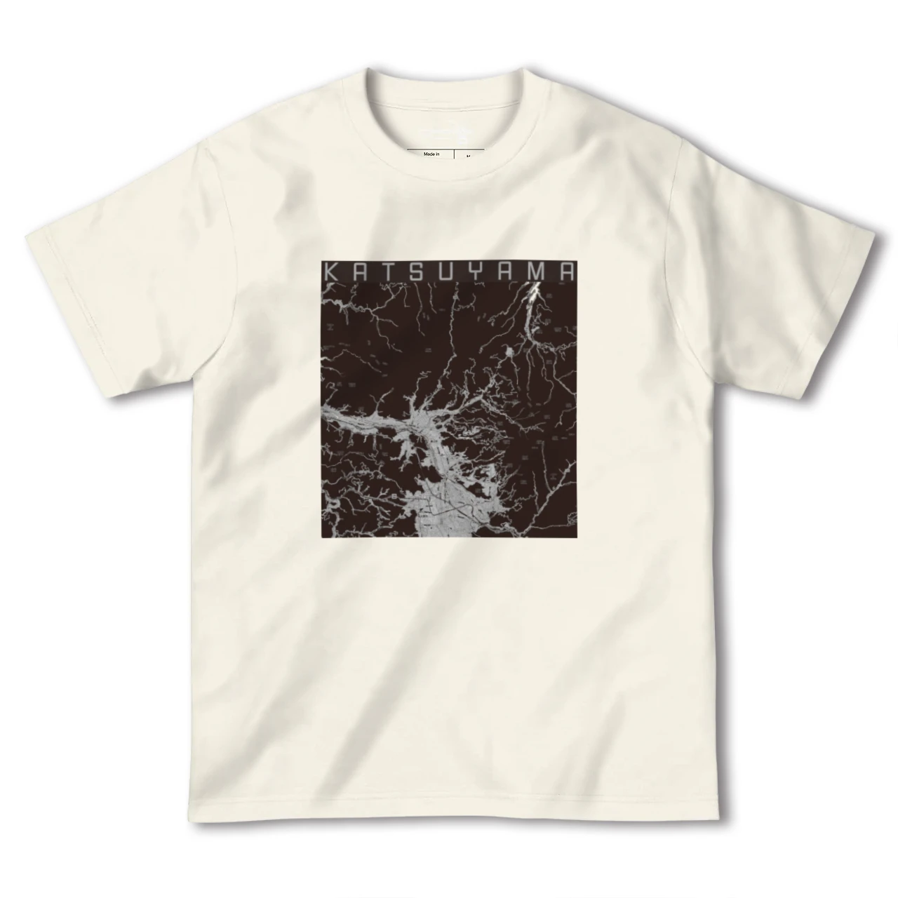 【勝山(福井県)】地図柄ヘビーウェイトTシャツ