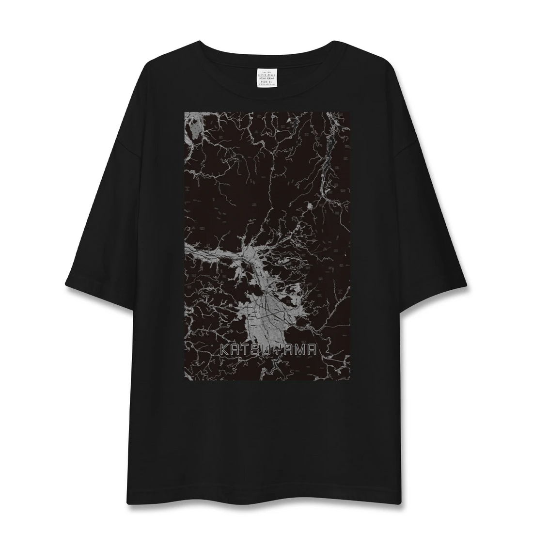【勝山(福井県)】地図柄ビッグシルエットTシャツ