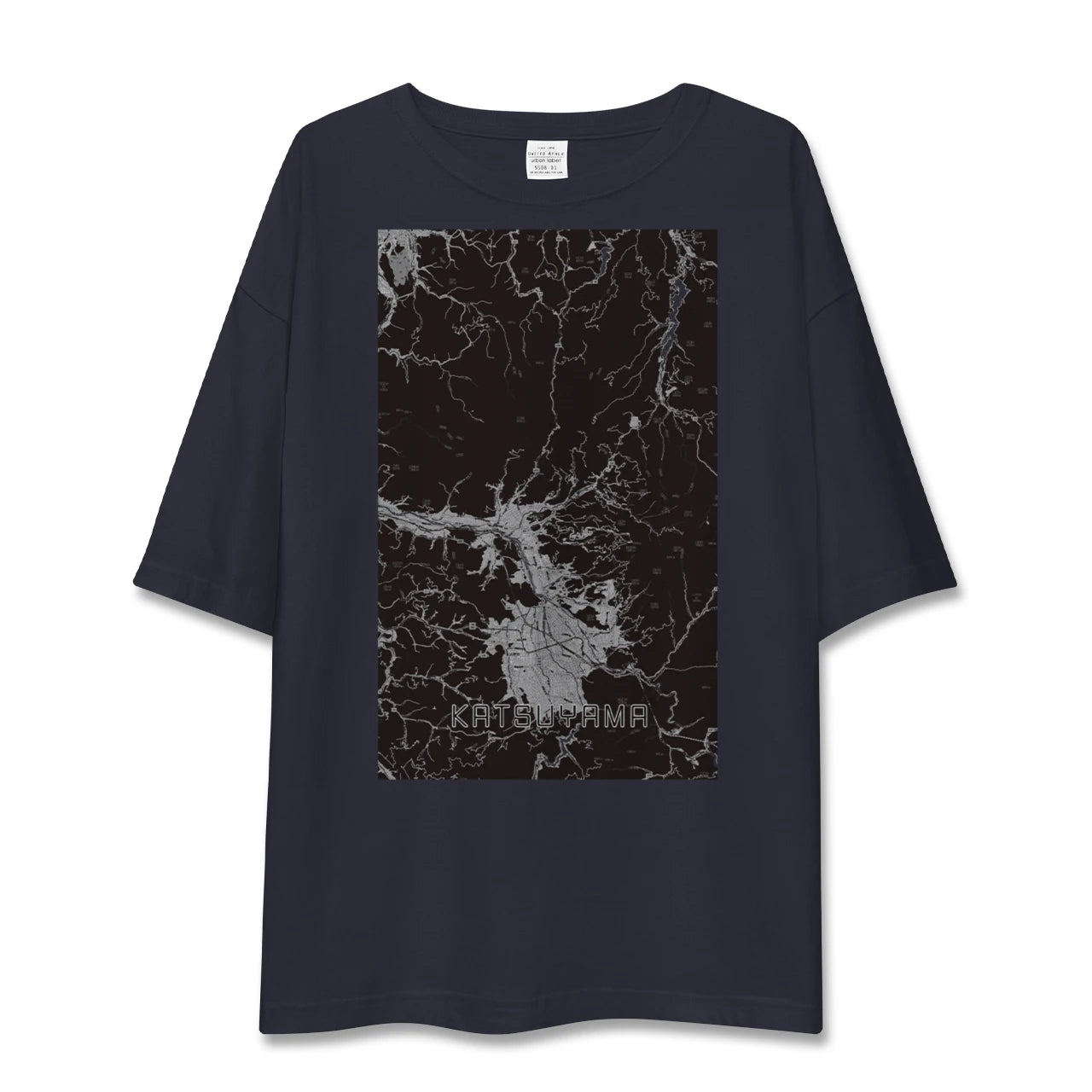 【勝山(福井県)】地図柄ビッグシルエットTシャツ