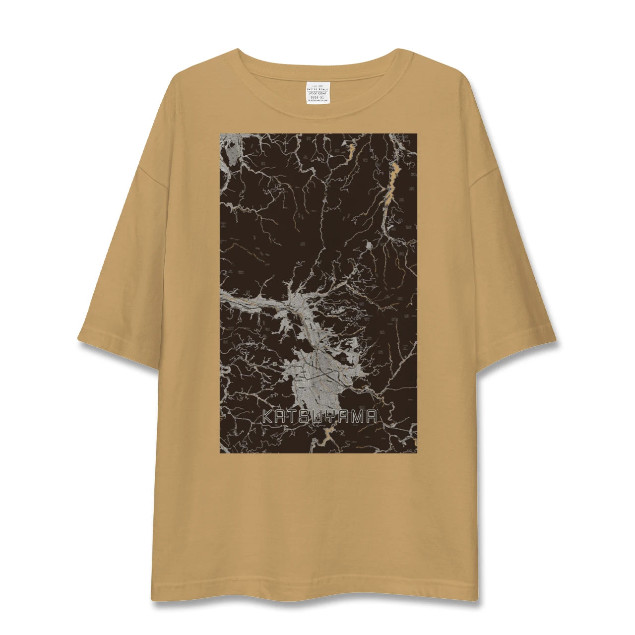 【勝山(福井県)】地図柄ビッグシルエットTシャツ