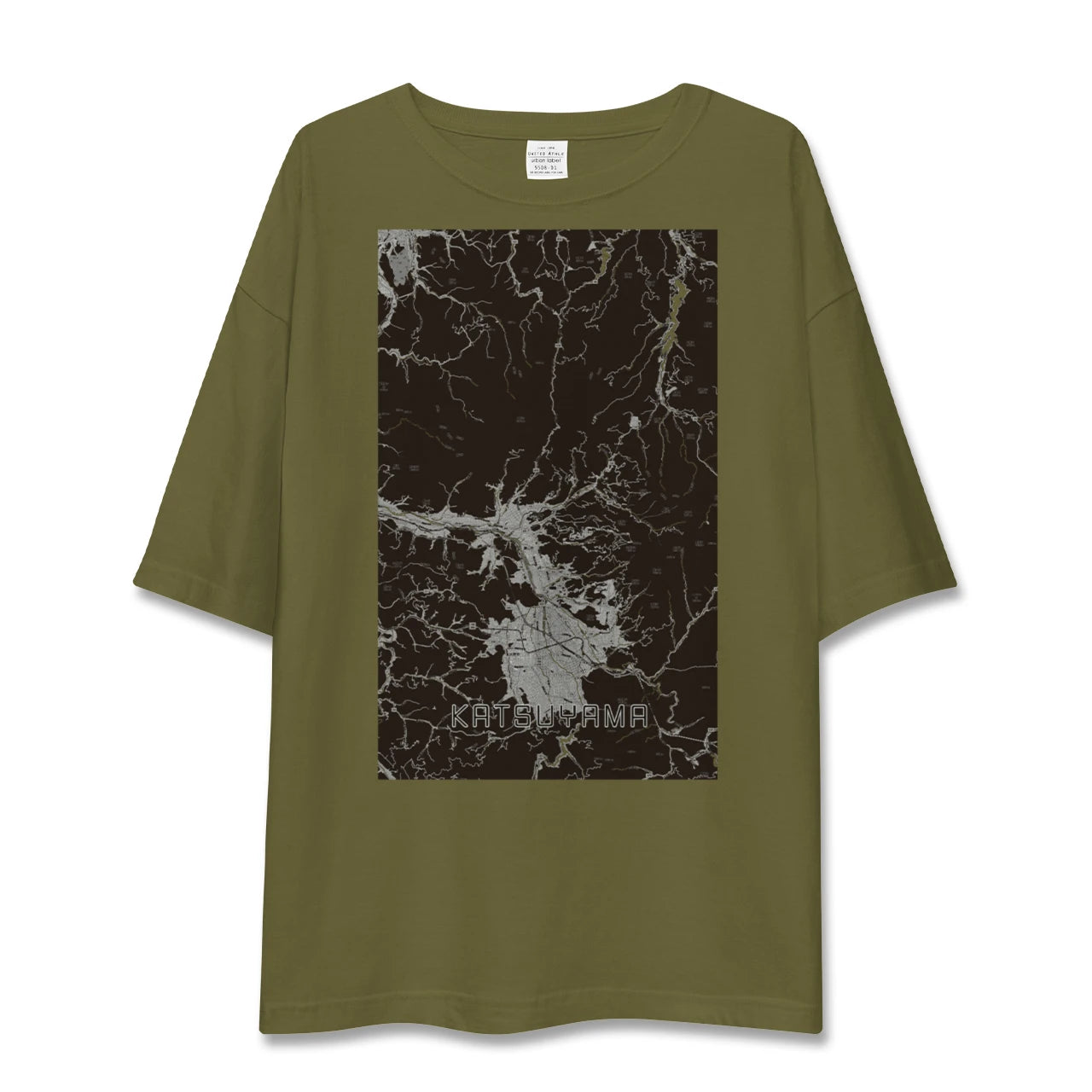 【勝山(福井県)】地図柄ビッグシルエットTシャツ