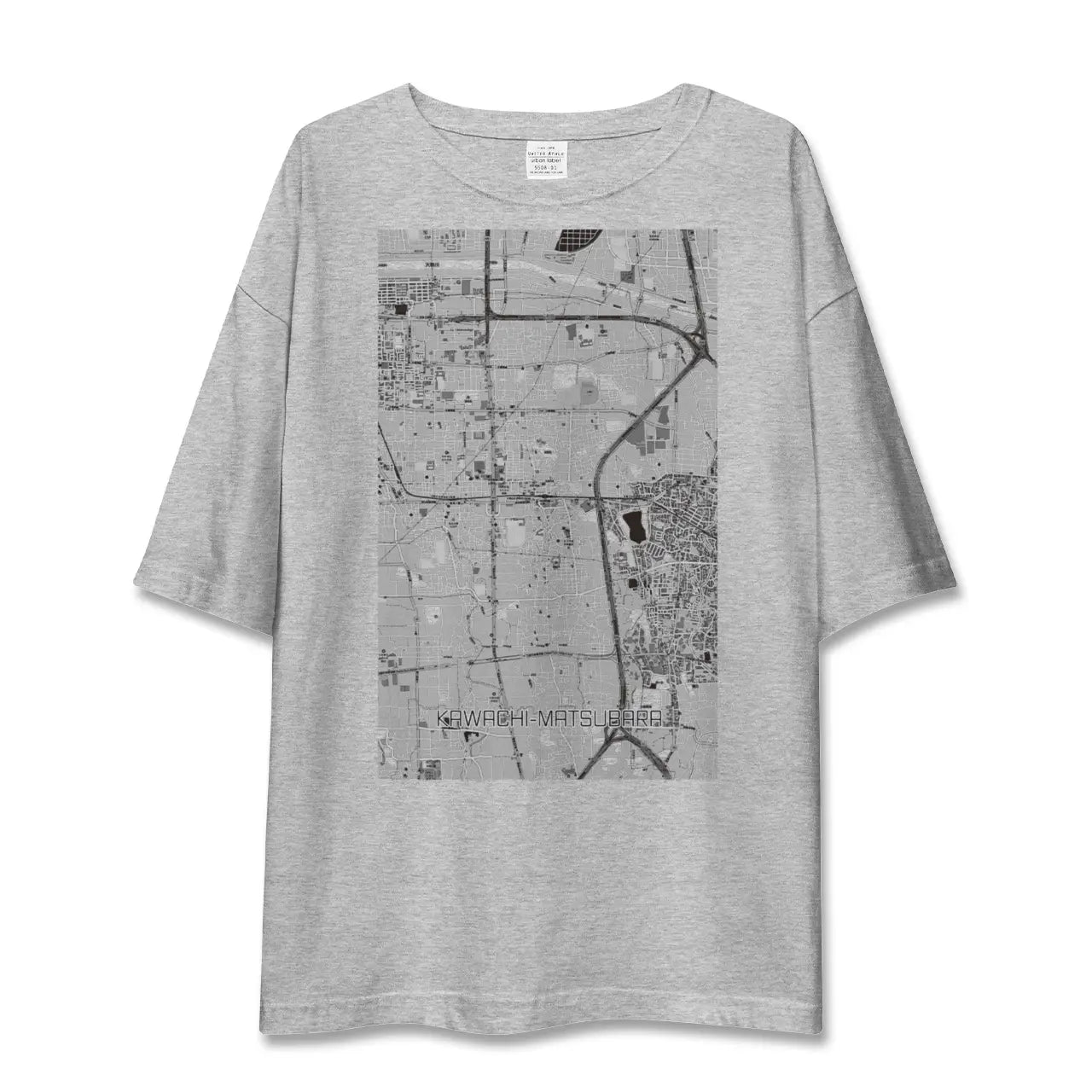 【河内松原(大阪府)】地図柄ビッグシルエットTシャツ