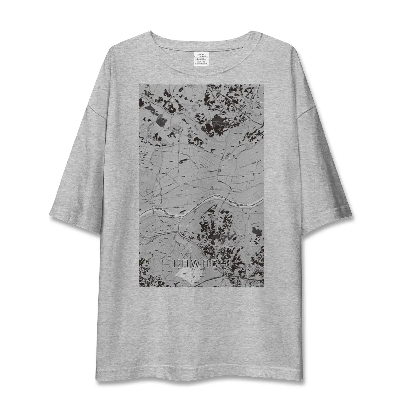 【河内(茨城県)】地図柄ビッグシルエットTシャツ