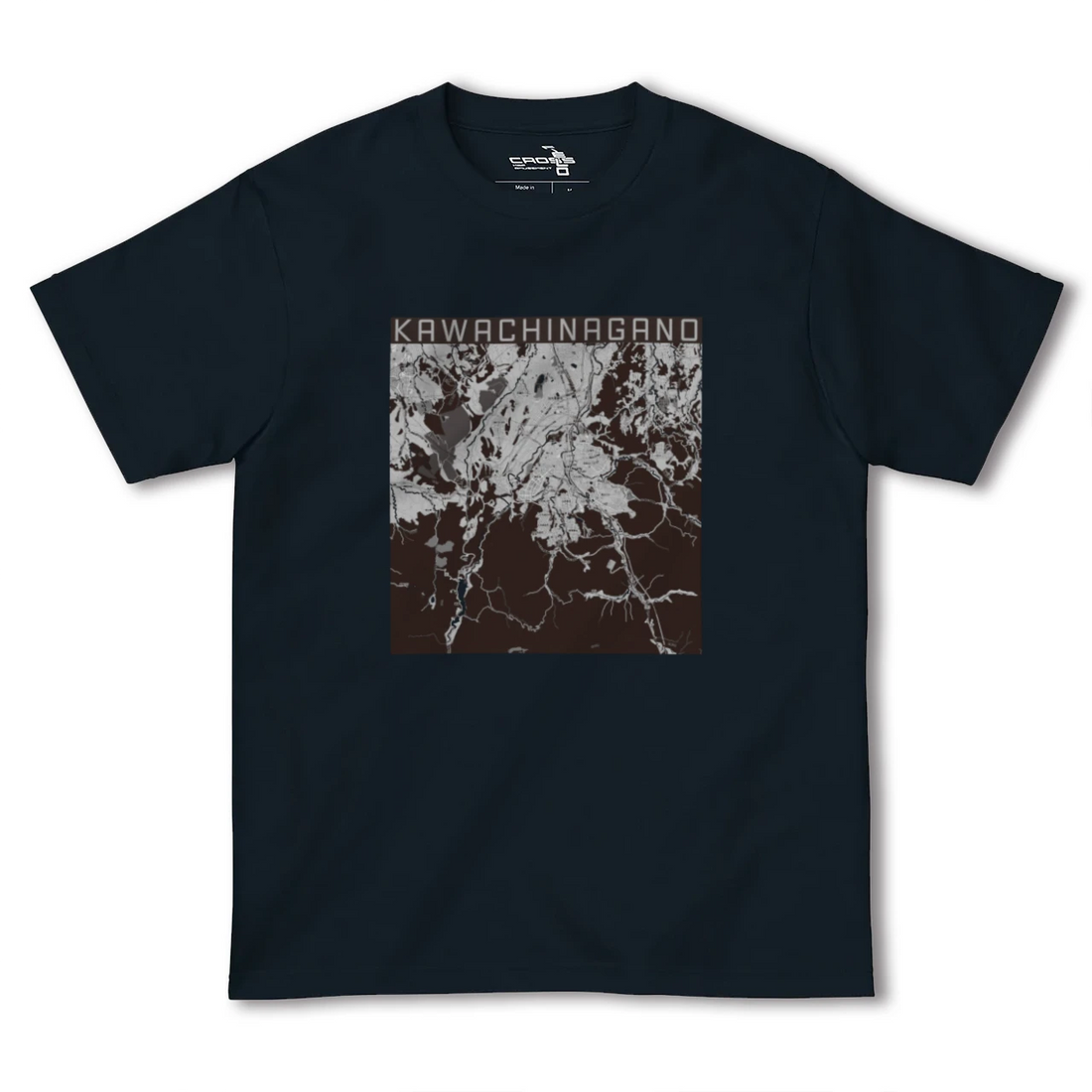 【河内長野(大阪府)】地図柄ヘビーウェイトTシャツ