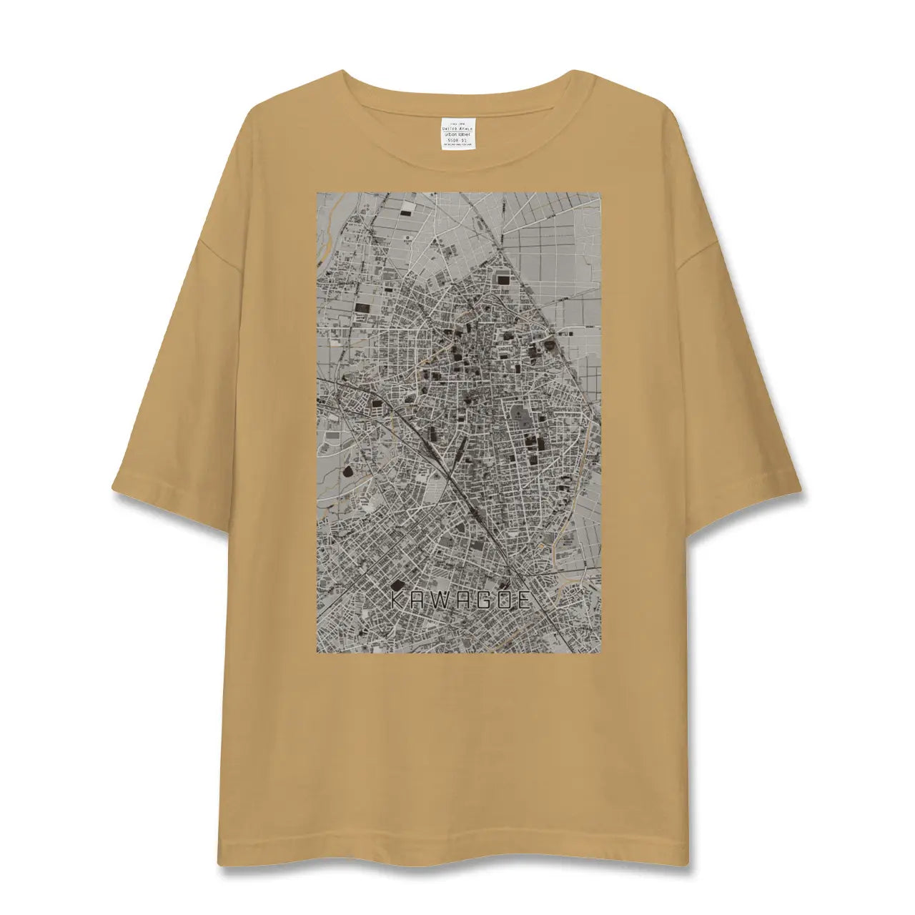 【川越(埼玉県)】地図柄ビッグシルエットTシャツ