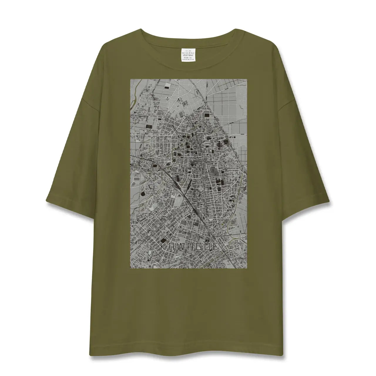 【川越(埼玉県)】地図柄ビッグシルエットTシャツ