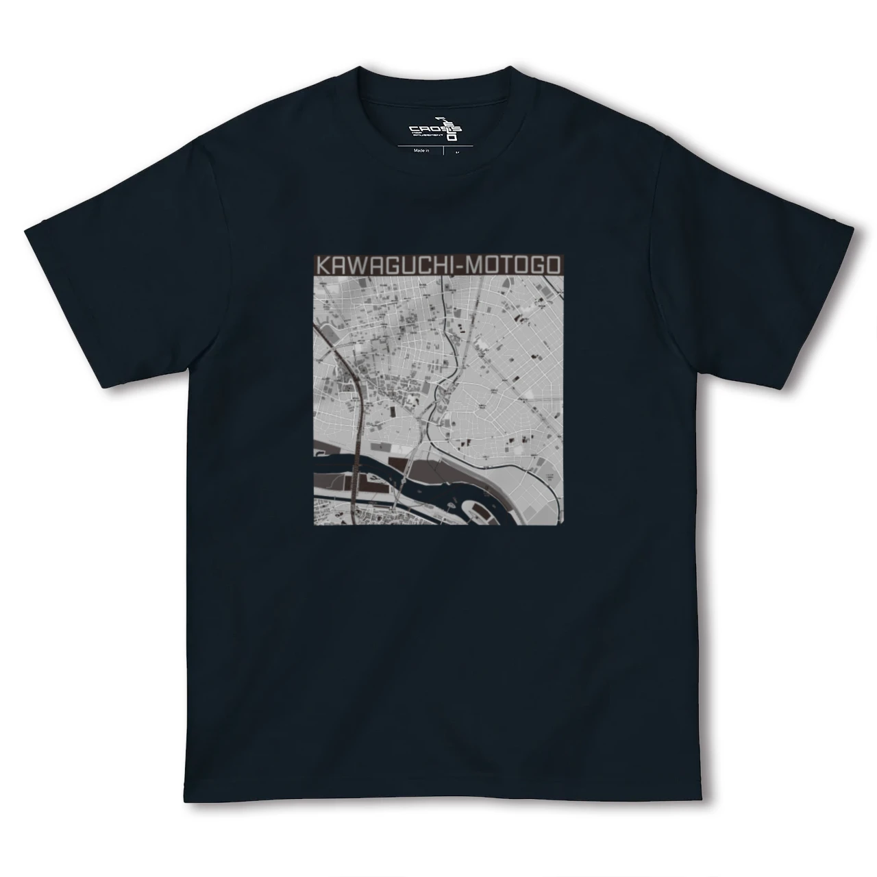 【川口元郷(埼玉県)】地図柄ヘビーウェイトTシャツ
