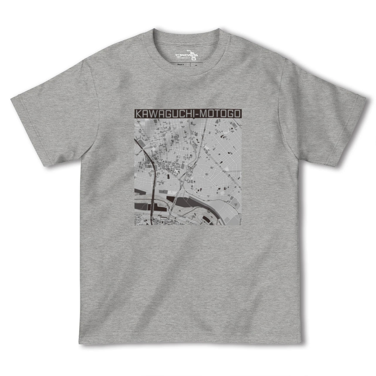 【川口元郷(埼玉県)】地図柄ヘビーウェイトTシャツ