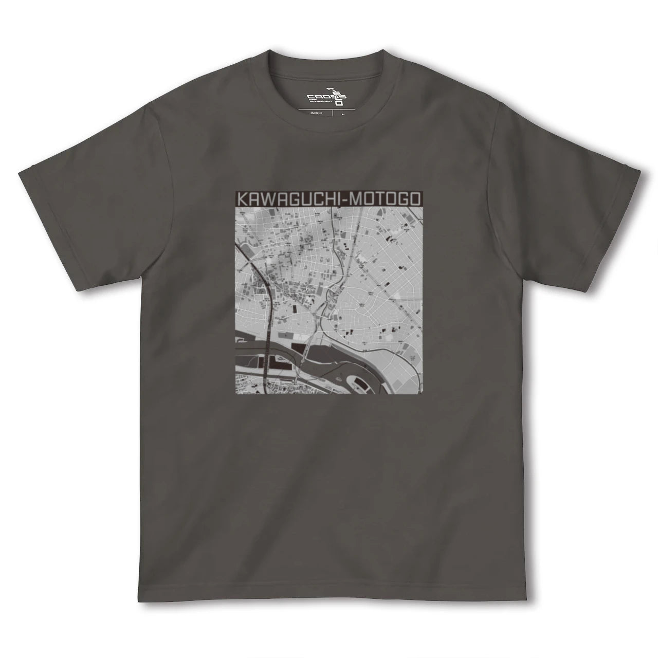 【川口元郷(埼玉県)】地図柄ヘビーウェイトTシャツ