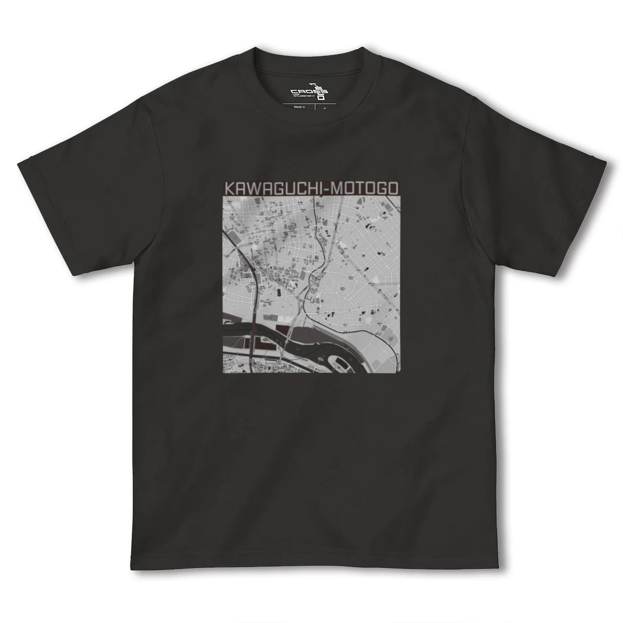 【川口元郷(埼玉県)】地図柄ヘビーウェイトTシャツ