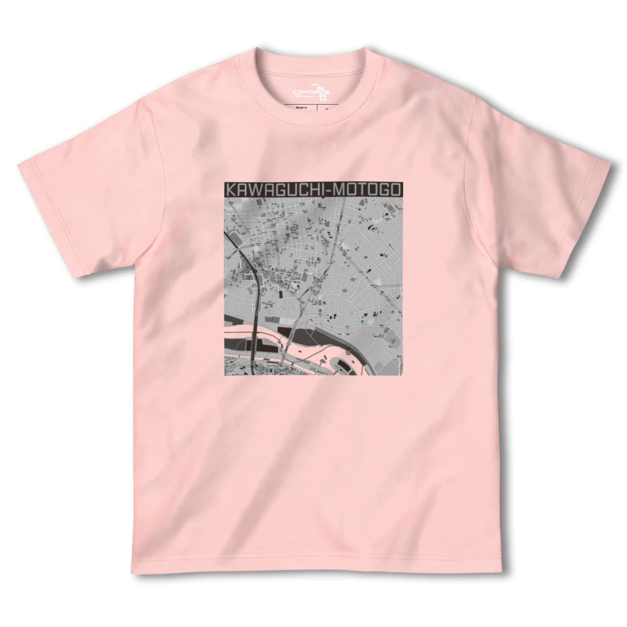 【川口元郷(埼玉県)】地図柄ヘビーウェイトTシャツ