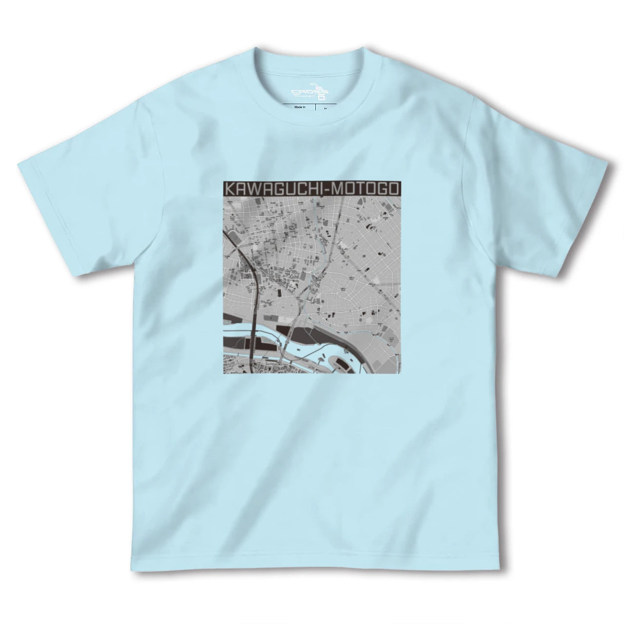 【川口元郷(埼玉県)】地図柄ヘビーウェイトTシャツ