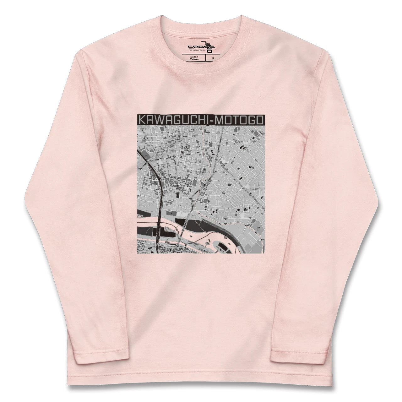 【川口元郷(埼玉県)】地図柄ロングスリーブTシャツ