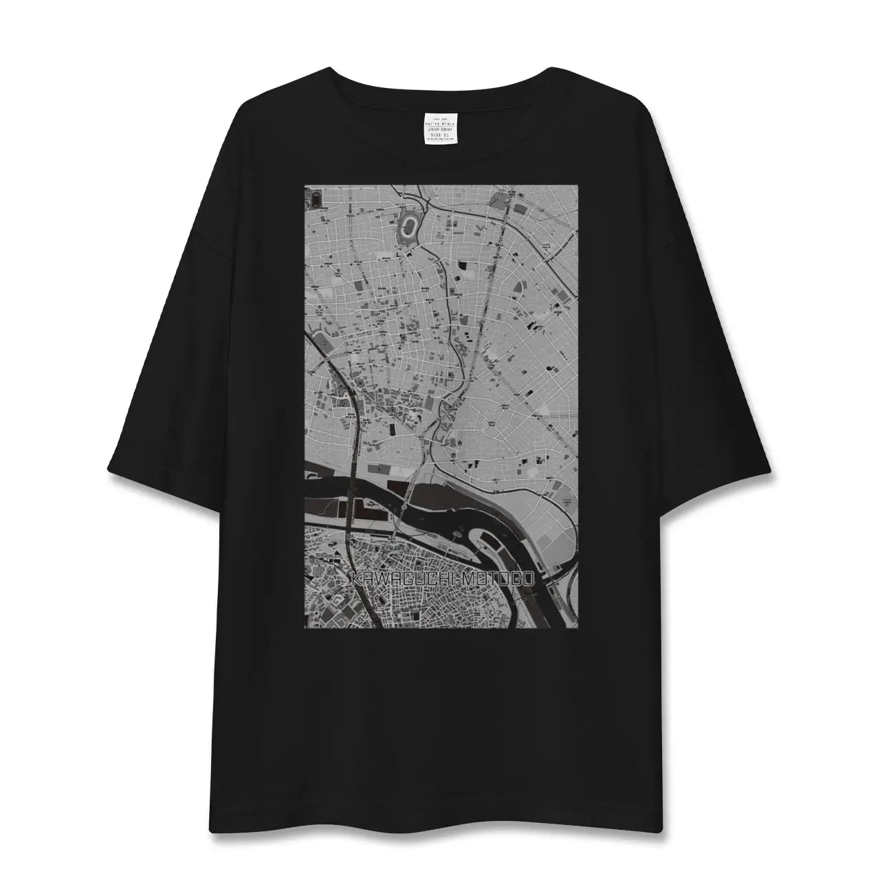 【川口元郷(埼玉県)】地図柄ビッグシルエットTシャツ