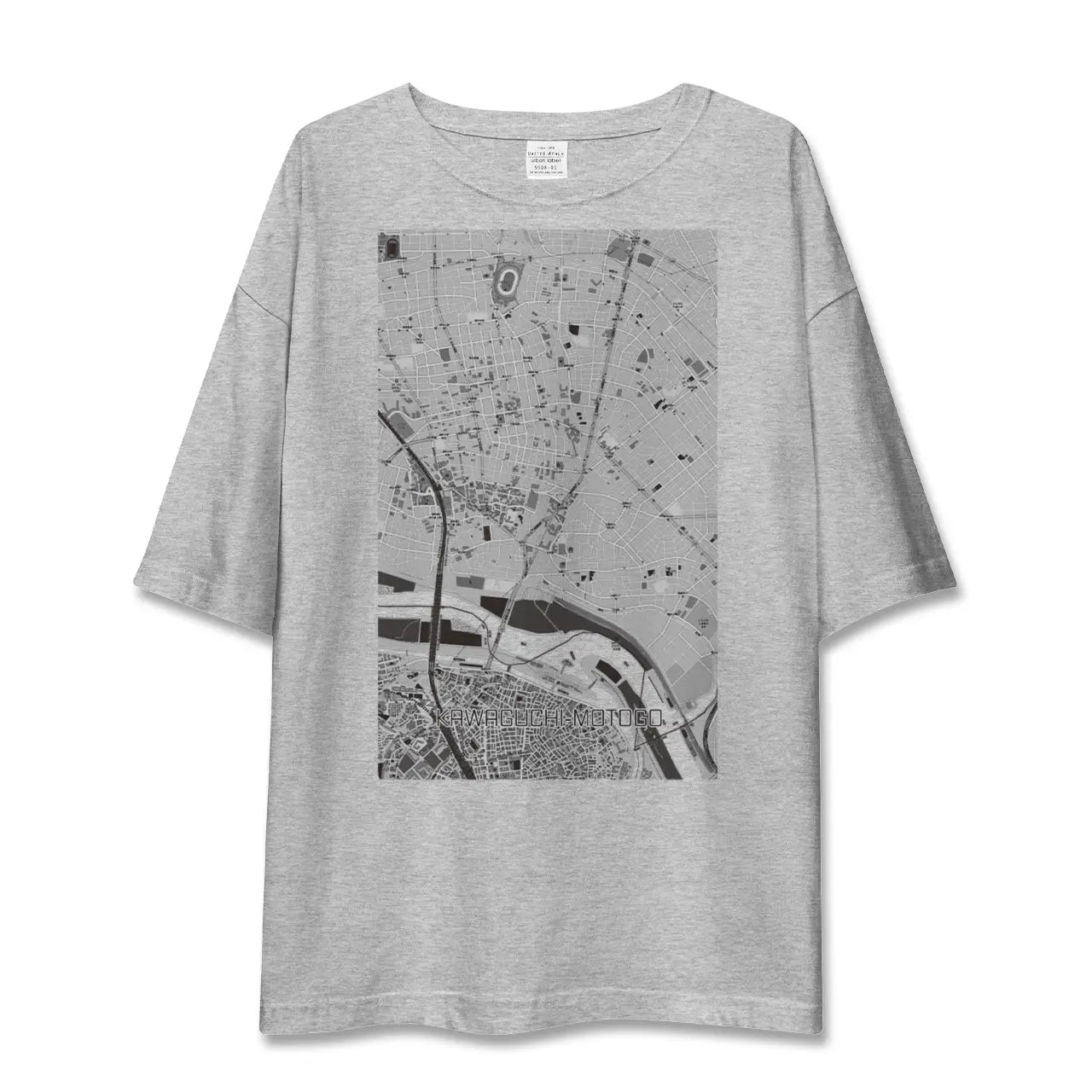 【川口元郷(埼玉県)】地図柄ビッグシルエットTシャツ