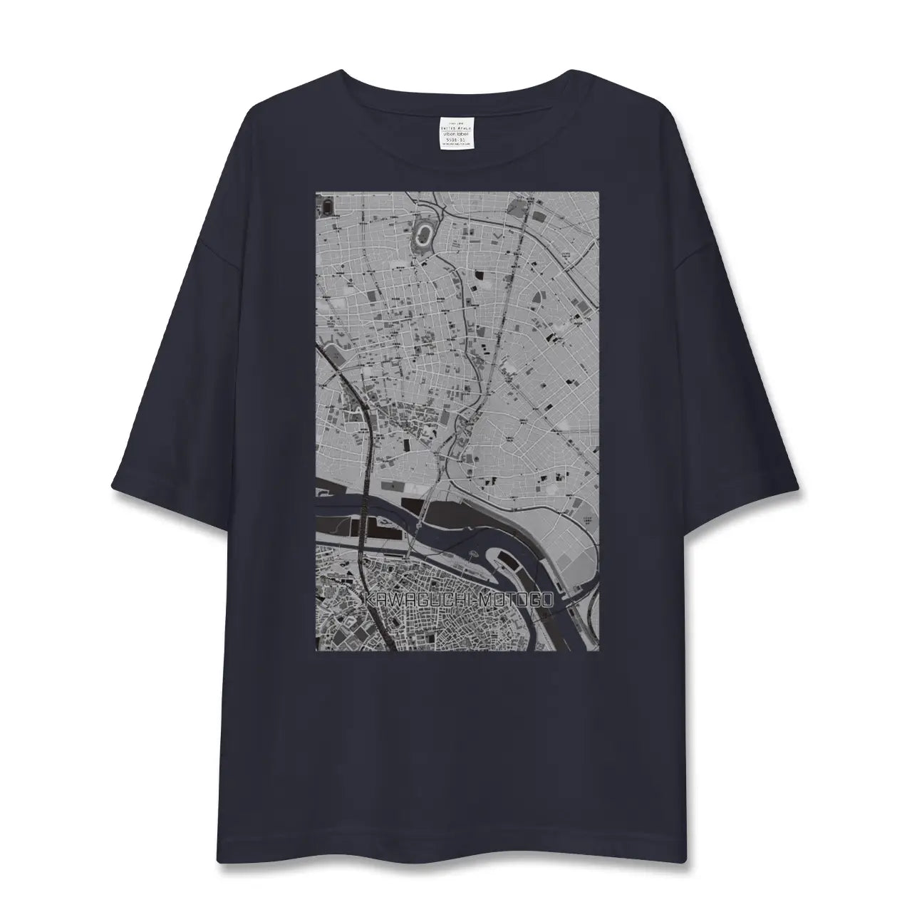 【川口元郷(埼玉県)】地図柄ビッグシルエットTシャツ