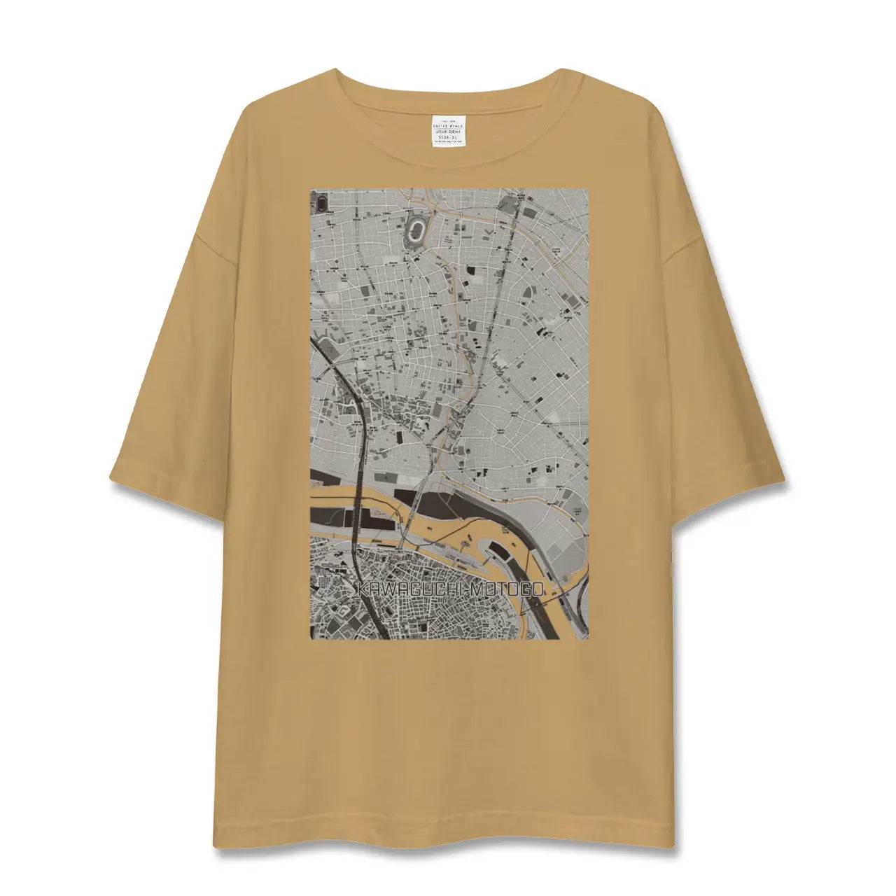 【川口元郷(埼玉県)】地図柄ビッグシルエットTシャツ