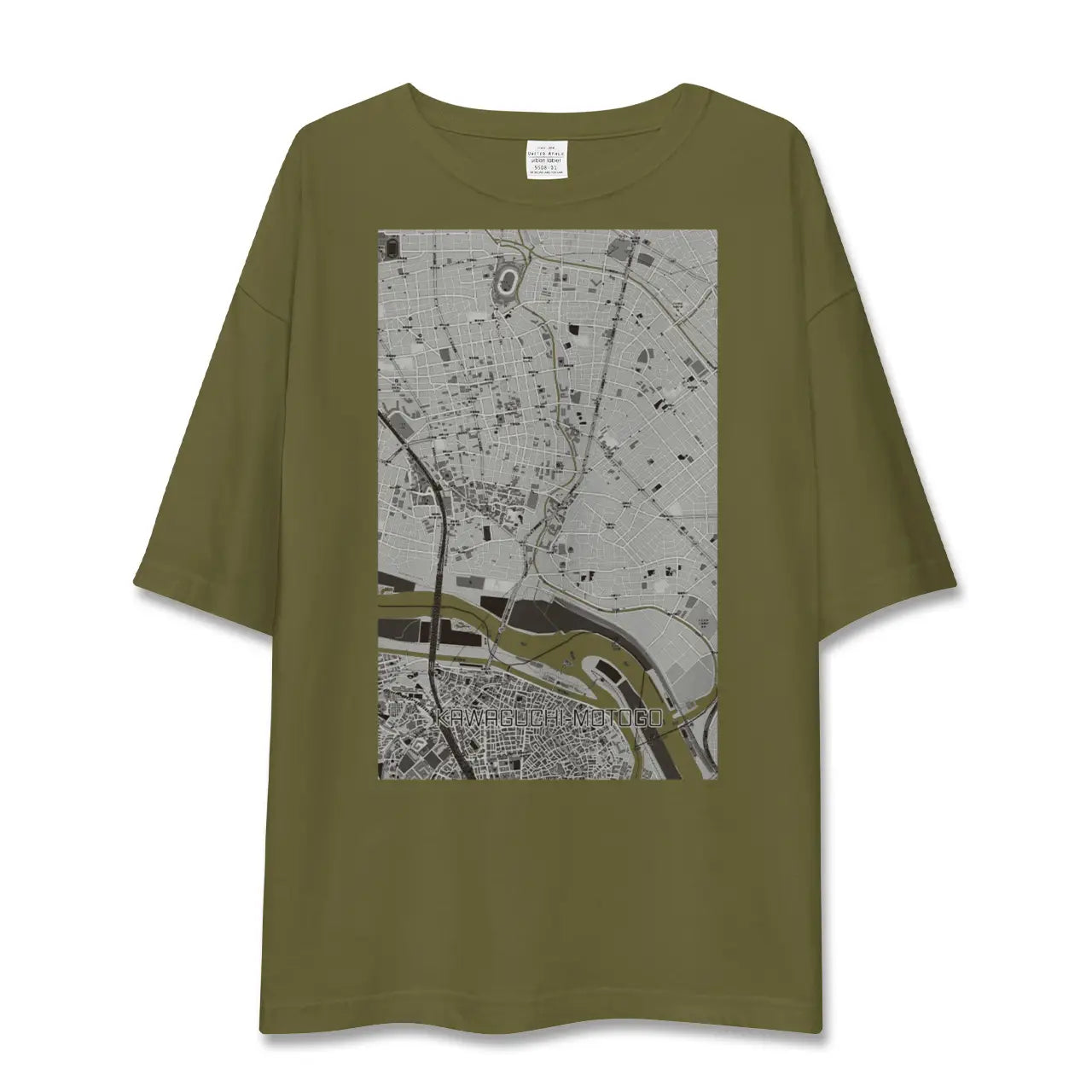 【川口元郷(埼玉県)】地図柄ビッグシルエットTシャツ
