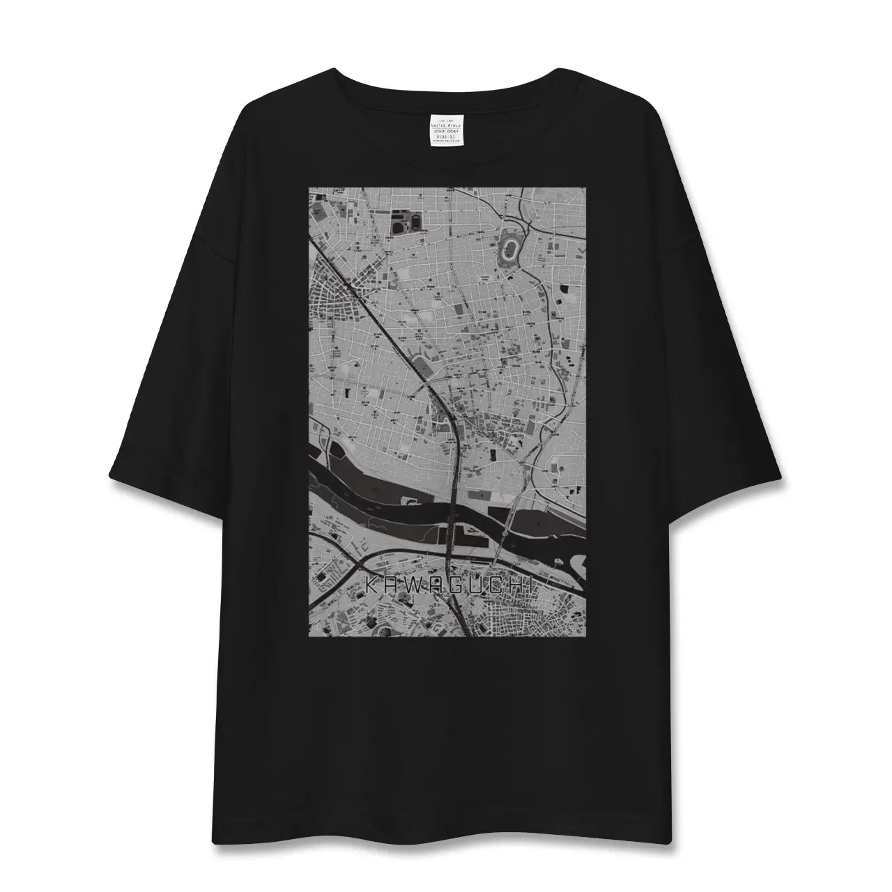 【川口(埼玉県)】地図柄ビッグシルエットTシャツ