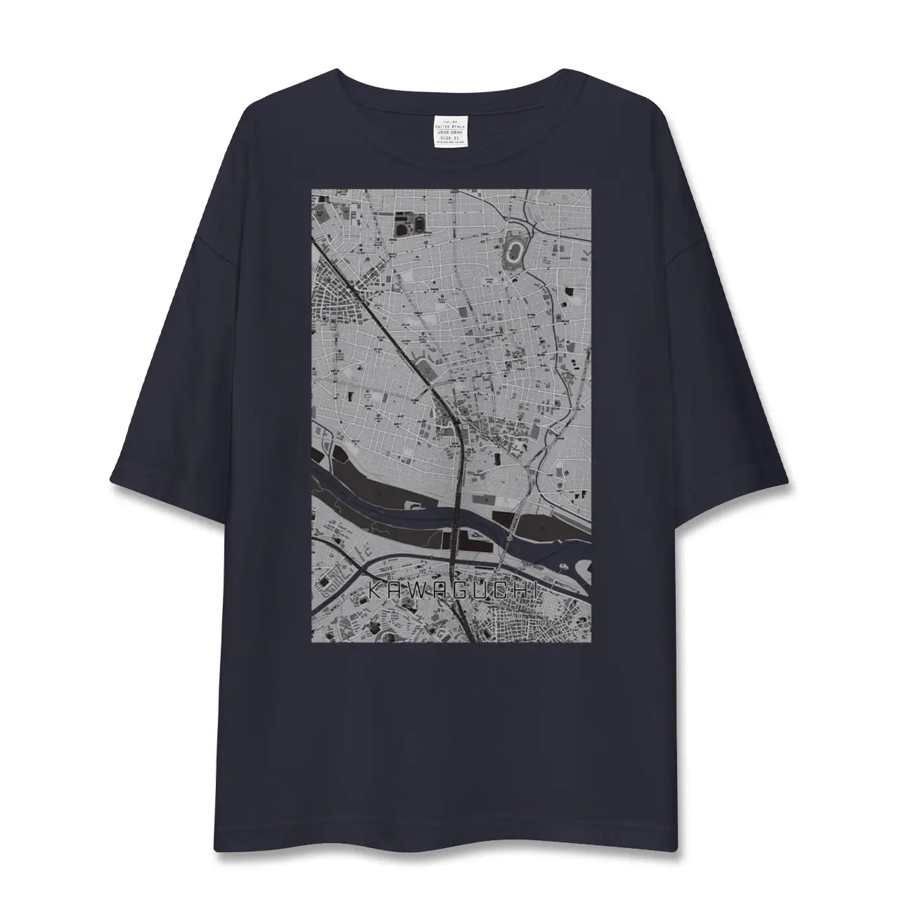 【川口(埼玉県)】地図柄ビッグシルエットTシャツ