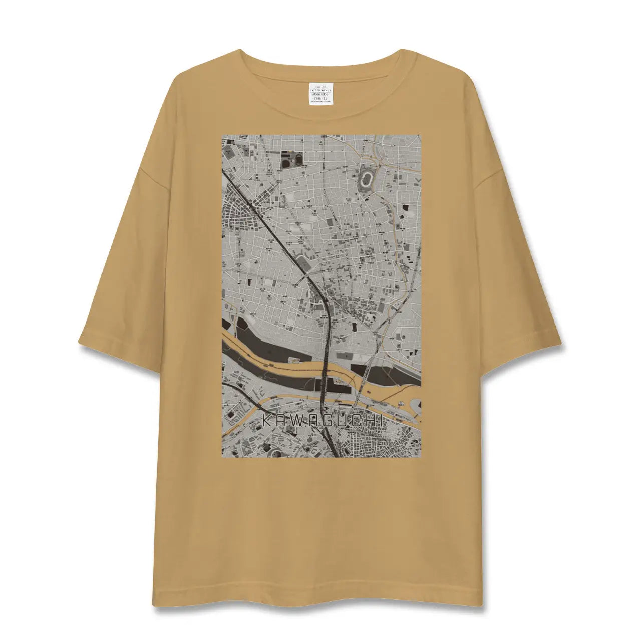 【川口(埼玉県)】地図柄ビッグシルエットTシャツ