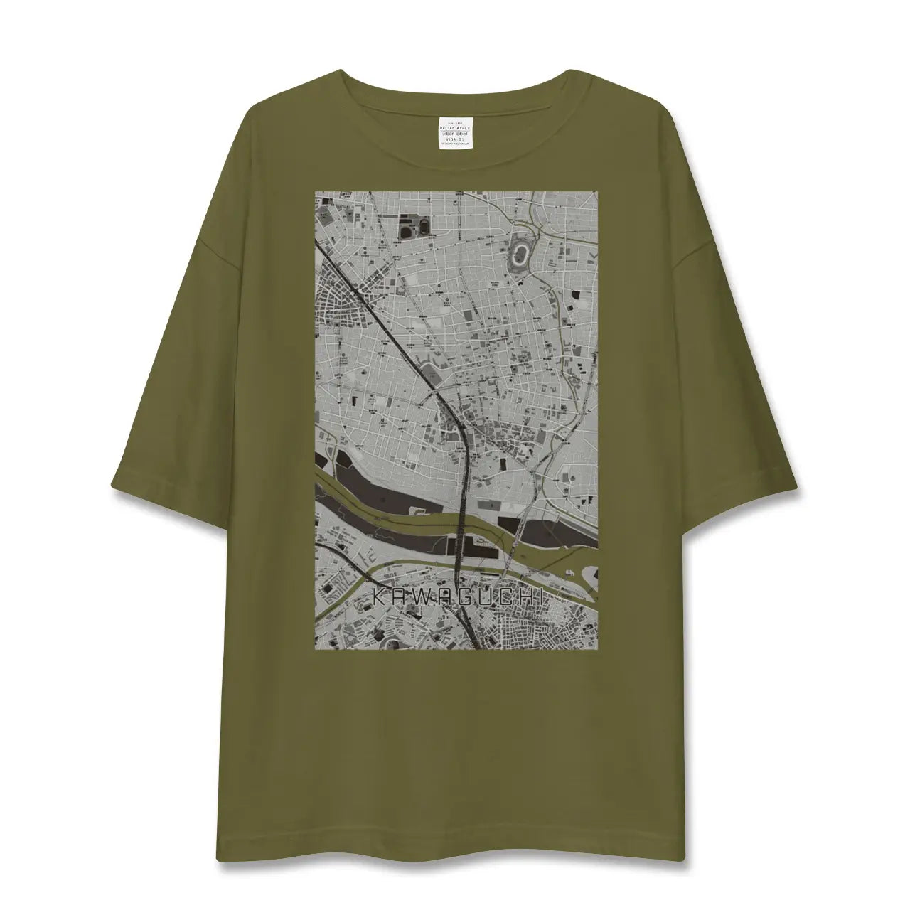 【川口(埼玉県)】地図柄ビッグシルエットTシャツ