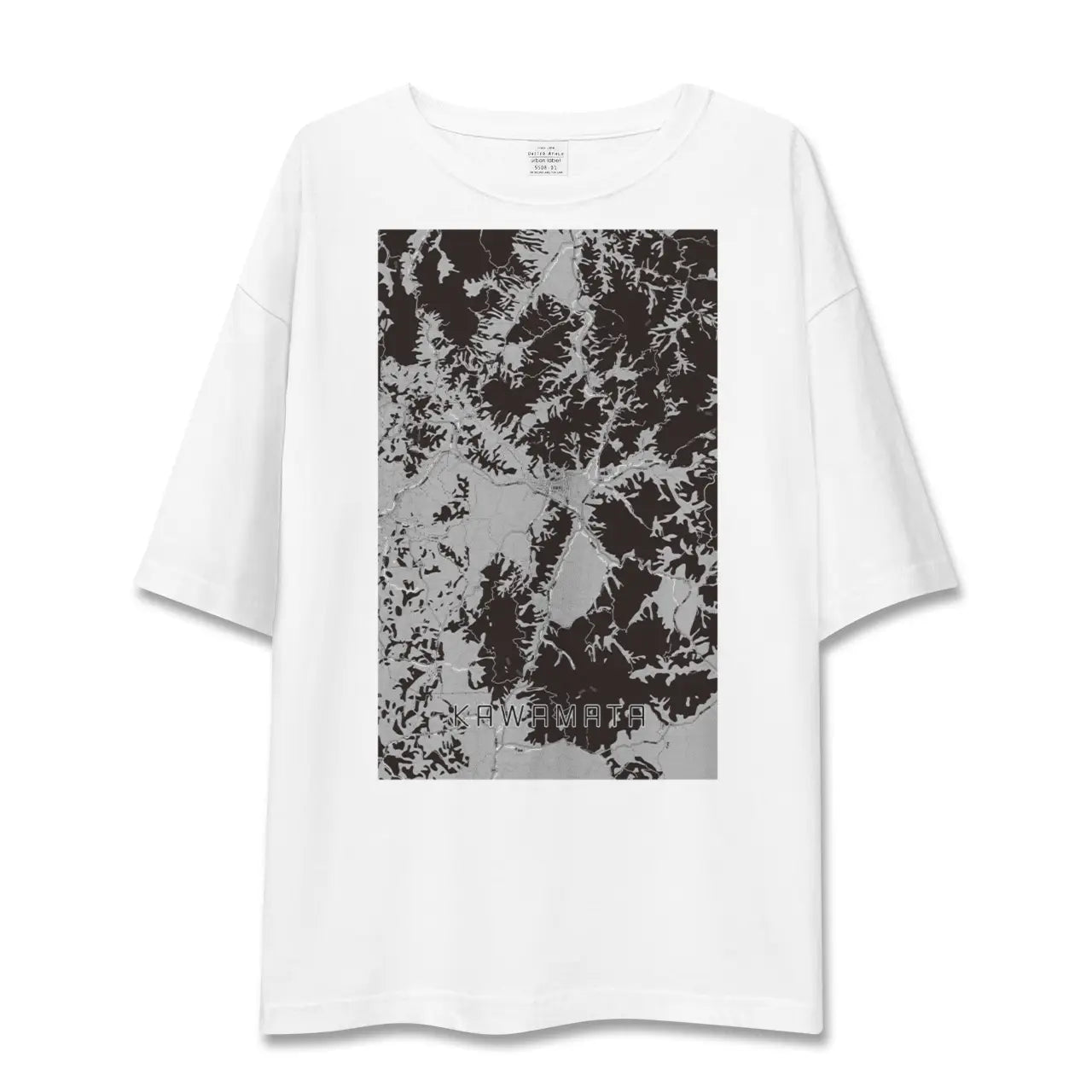 【川俣(福島県)】地図柄ビッグシルエットTシャツ