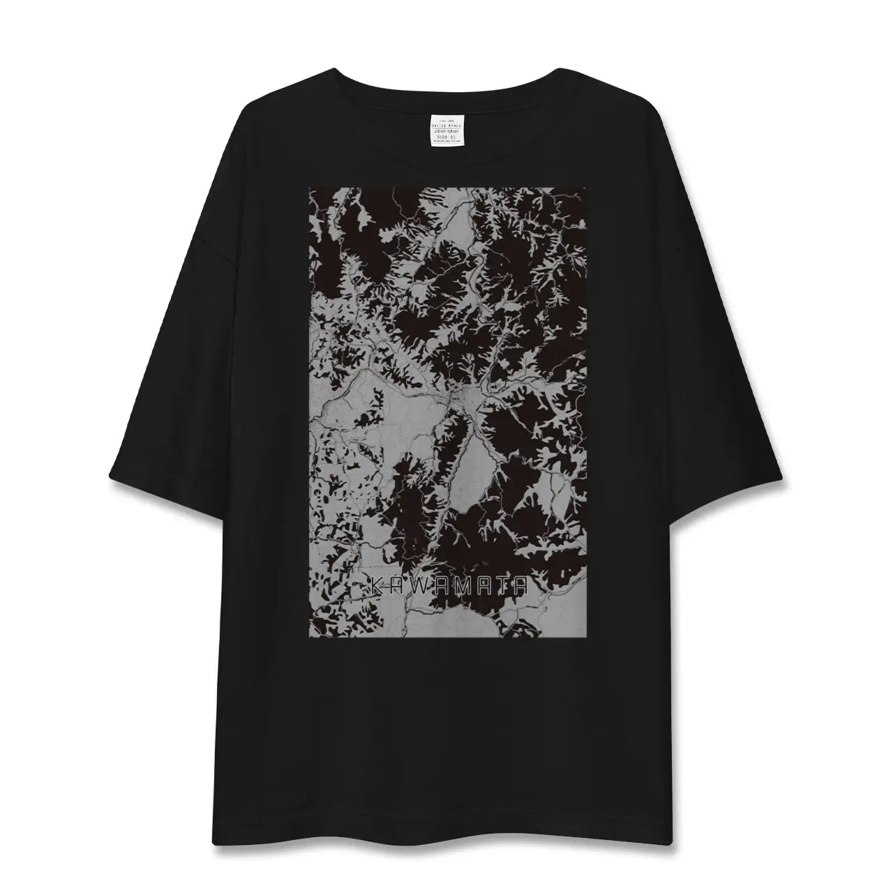 【川俣(福島県)】地図柄ビッグシルエットTシャツ