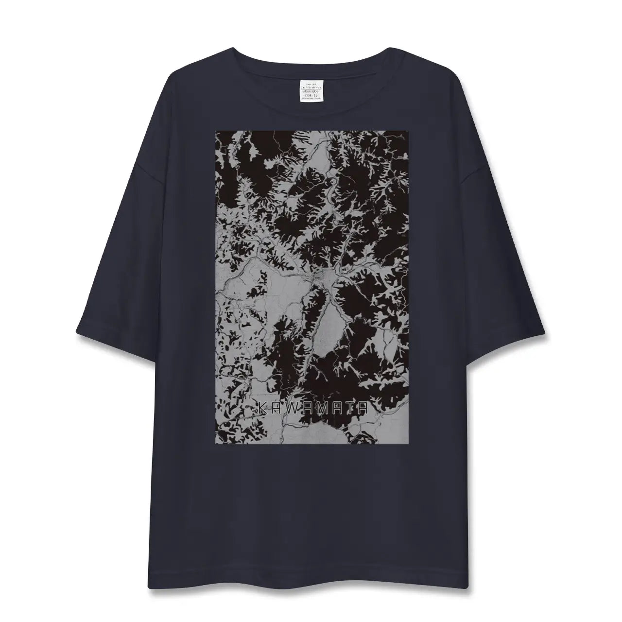 【川俣(福島県)】地図柄ビッグシルエットTシャツ