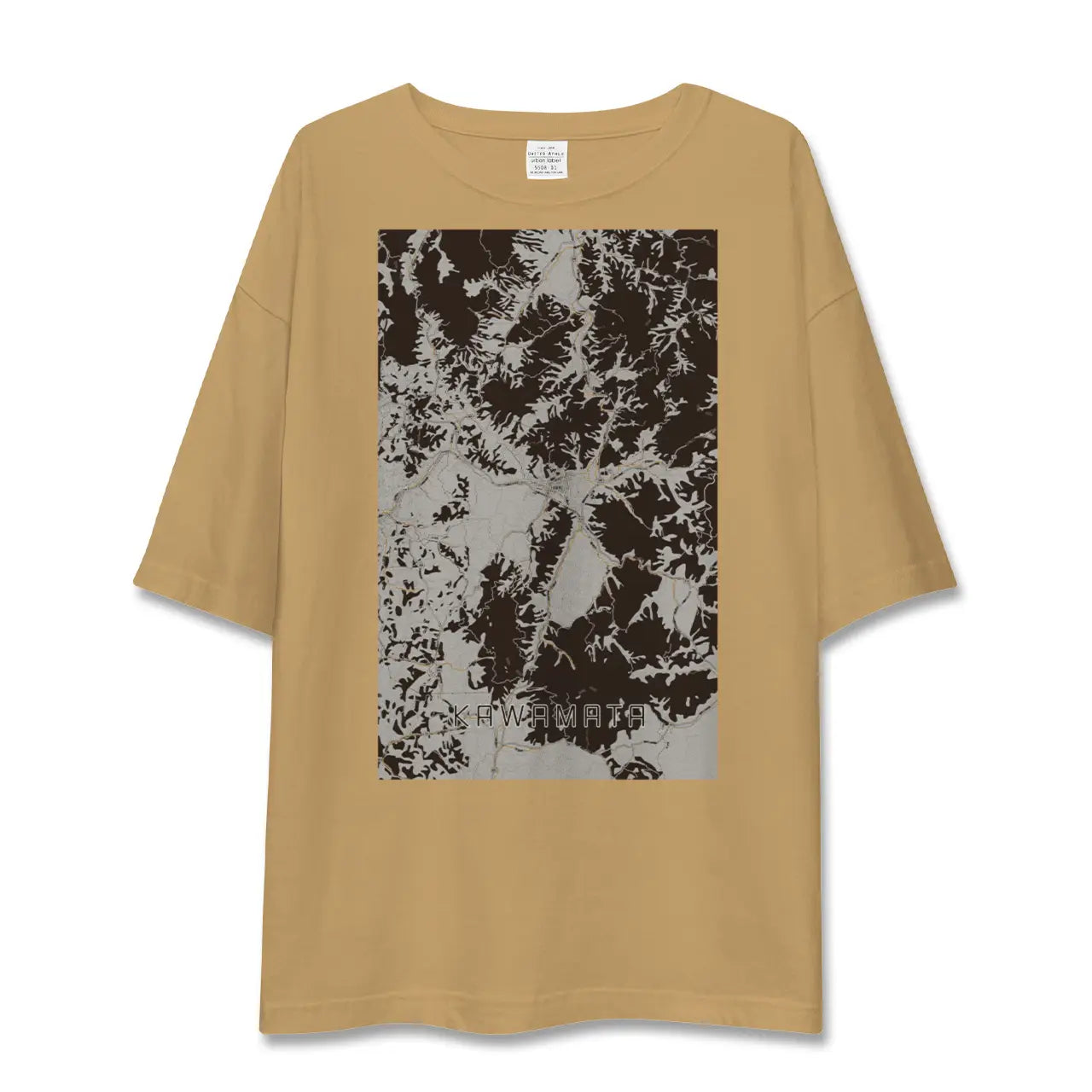 【川俣(福島県)】地図柄ビッグシルエットTシャツ