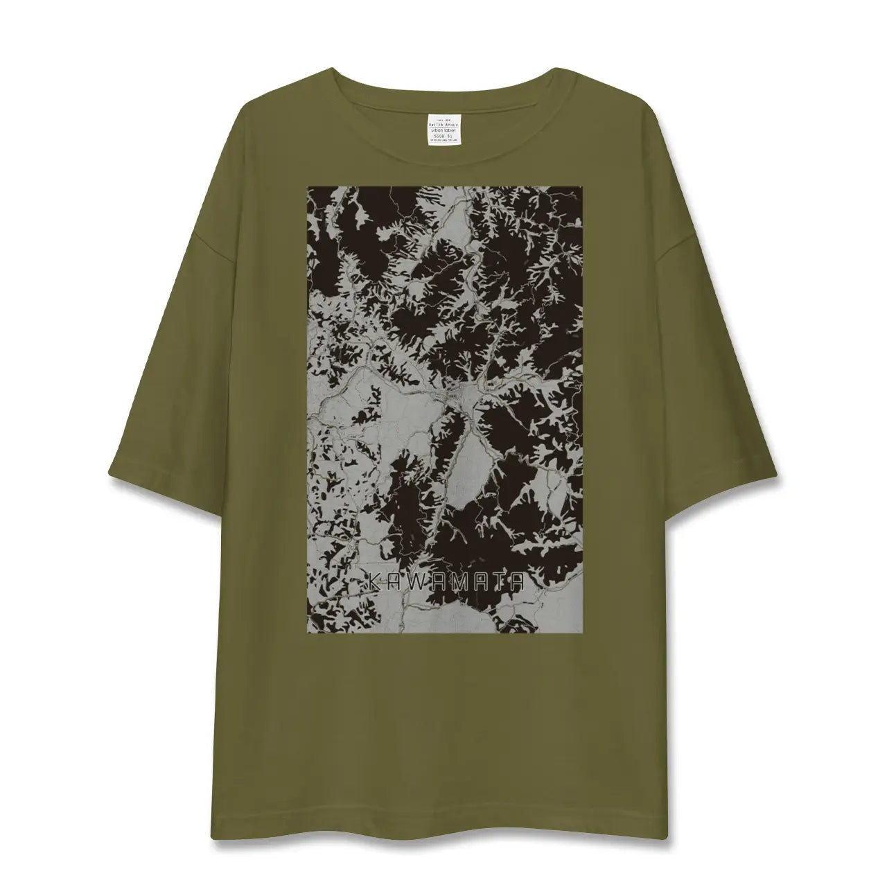 【川俣(福島県)】地図柄ビッグシルエットTシャツ