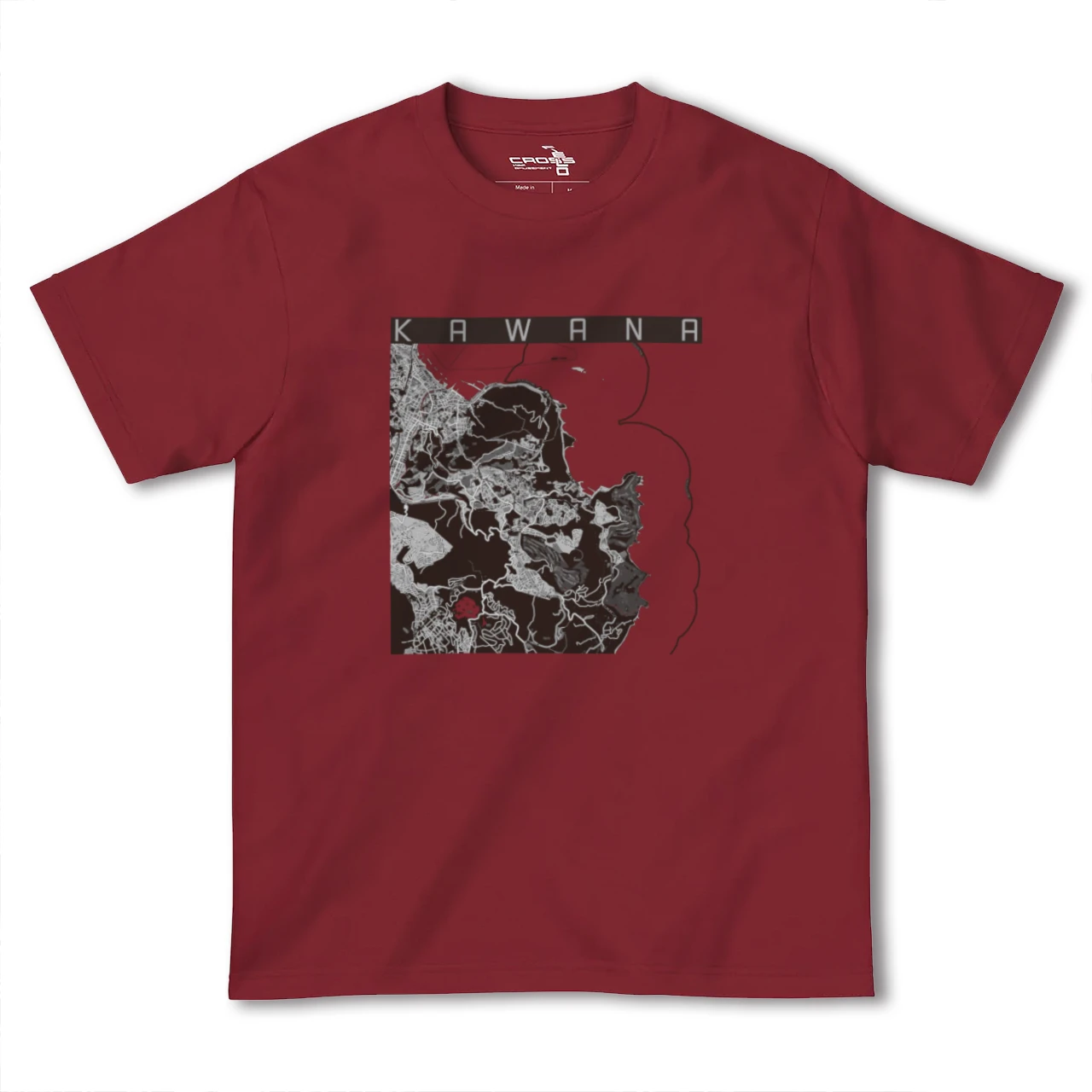 【川奈(静岡県)】地図柄ヘビーウェイトTシャツ