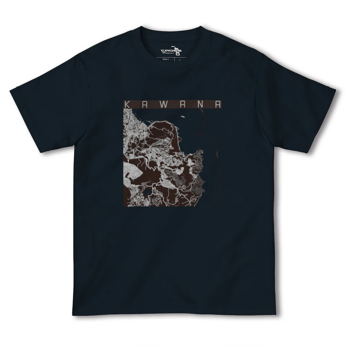 【川奈(静岡県)】地図柄ヘビーウェイトTシャツ