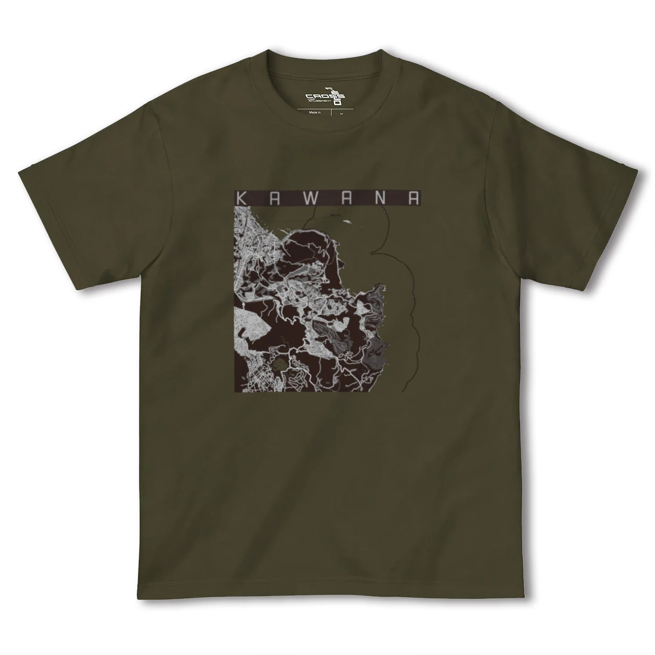 【川奈(静岡県)】地図柄ヘビーウェイトTシャツ