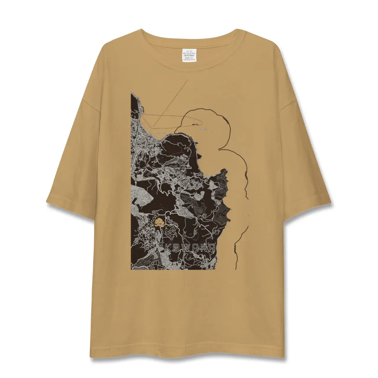 【川奈(静岡県)】地図柄ビッグシルエットTシャツ