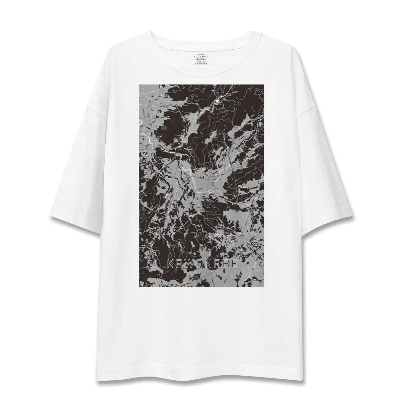 【川辺(鹿児島県)】地図柄ビッグシルエットTシャツ