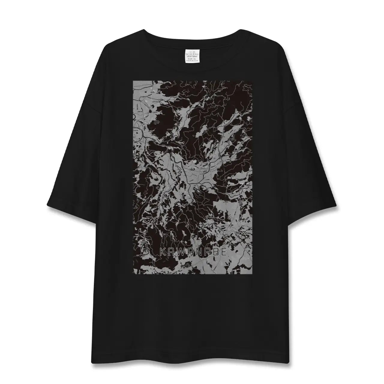 【川辺(鹿児島県)】地図柄ビッグシルエットTシャツ