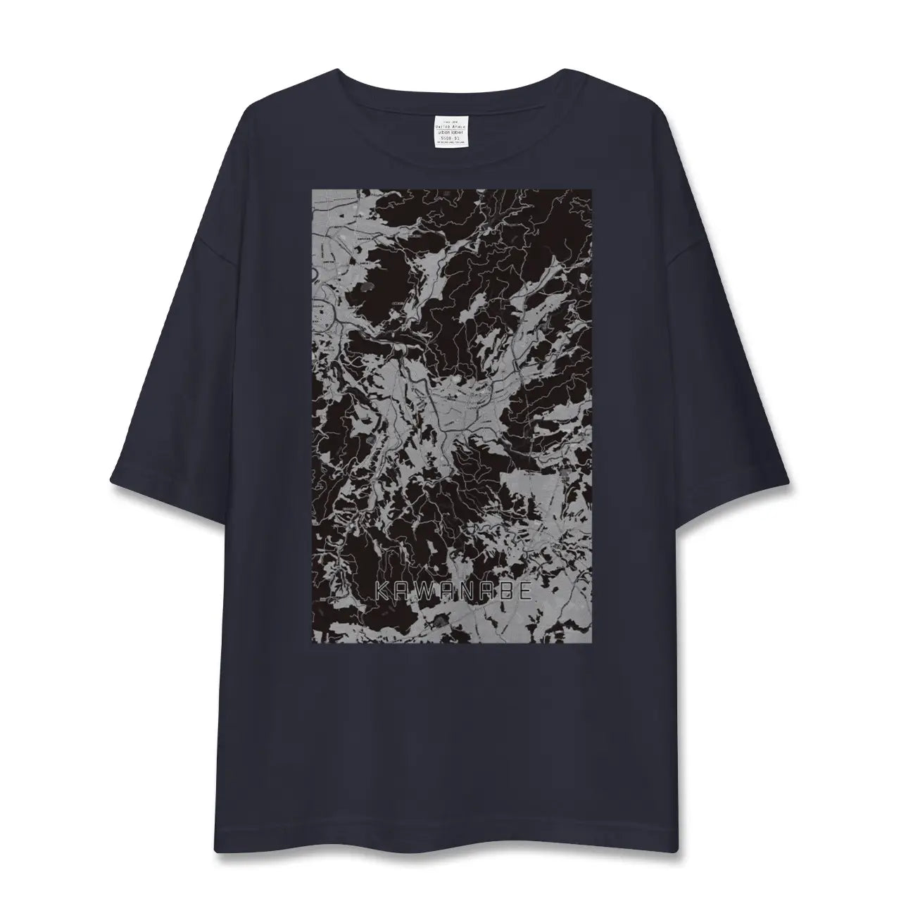 【川辺(鹿児島県)】地図柄ビッグシルエットTシャツ