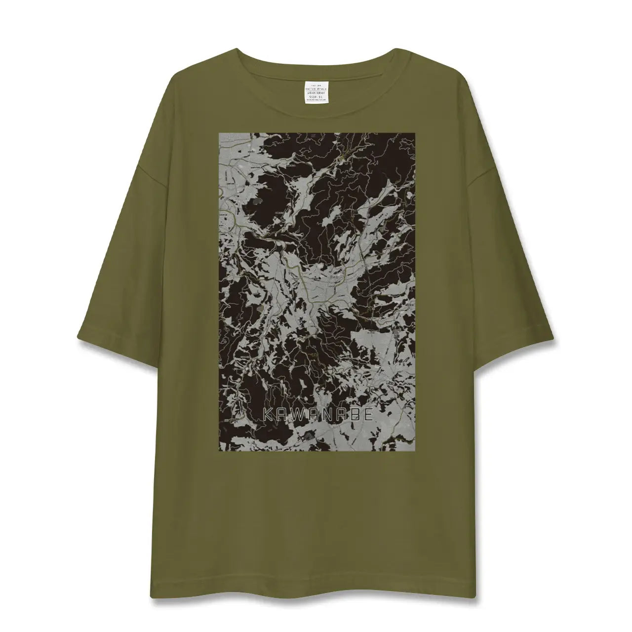 【川辺(鹿児島県)】地図柄ビッグシルエットTシャツ
