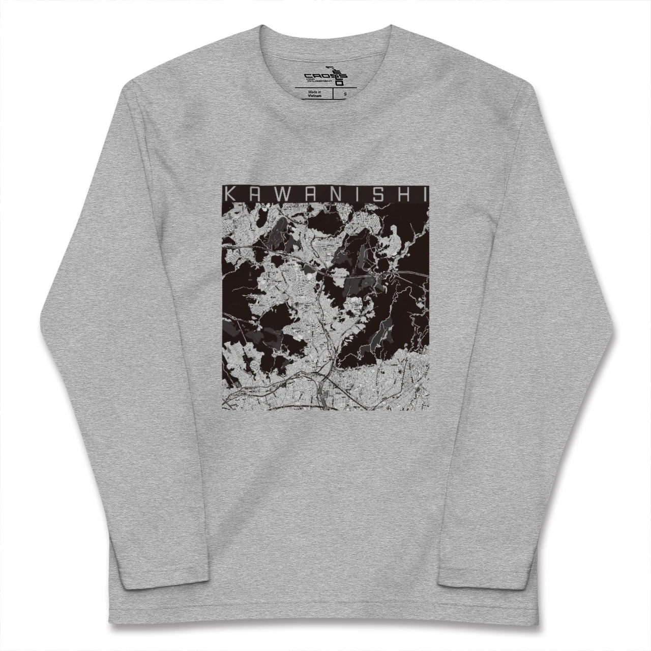 【川西(兵庫県)】地図柄ロングスリーブTシャツ