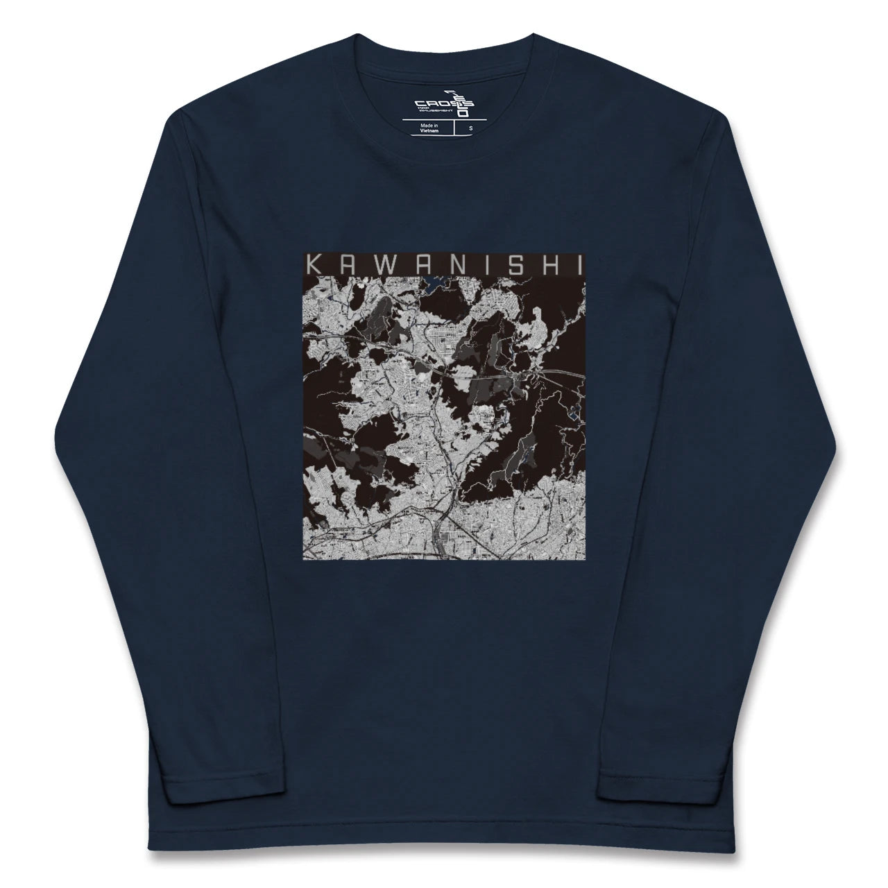 【川西(兵庫県)】地図柄ロングスリーブTシャツ